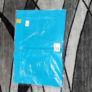 VINTAGE LINTEX SET-OF-4 TURQUOISE RECTANGLE TABLE PLACEMATS 13"X19"